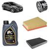 OP Kit tagliando 3 filtri + 5L olio 5W-30 IPC LS compatibile con Renault megane iii 1.5 DCI Gasolio 2008-2016