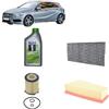 Generico Kit tagliando + 6L Olio Mobil 5W30 ESP per Classe A W176 Benzina dal 2012 al 2018