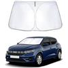GFWGTS Parasole per parabrezza per Dacia Sandero 3 /Stepway III/Jogger 2021-2024 2025, Parasole per parabrezza anteriore con protezione UV, protezione dal calore, pieghevole, ombrellone per auto