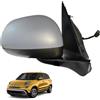 View Max Specchietto laterale destro per FIAT 500L, Regolazione ELETTRICA, Lato Passegero, Vetro Riscaldabile, Con Sensore Temperatura, Oem : 735558566, 735564662