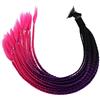 Brrnoo Trecce per casco moto, trecce moto, trecce per casco a coda di cavallo con ventosa, trecce colorate alla moda