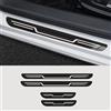 CWMMKL 4 Pezzi Battitacco Auto in Acciaio Inox per Jeep Compass 2017 2018 2019-2022 2023 2024, Esterno Battitacco Protezione Plates Protezioni Del Pedale Accessori,Bla-ck