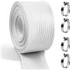 AggSound Tubo di scarico 30 mm, 250 cm Tubo per generatore di corrente/gruppo elettrogeno/riscaldatore ausiliario, guaina in fibra di vetro alta temperatura per condotte di scarico/silenziatore