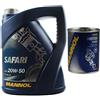 QR-Parts 5 l MANNOL olio motore Safari 20W-50 API SL/CF risciacquo motore Flush