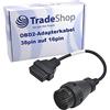 Trade-Shop OBD2 Cavo adattatore diagnostico 38pin maschio a 16pin compatibile con Autocom VCI CDP/CDP+, Delphi DS150 DS150E, TCS CDP (pro), compatibile con Autel, Launch