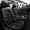 ZORQ Pelle Set Coprisedili Protezioni per KIA Soul Sportage Stinger Stonic Venga Xceed Confortevole Traspirante Anteriore Posteriore del Sedile Interno Accessori, Black And White