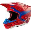 Alpinestars S-M5 Action 2 2024 Casco Motocross, rosso/blu, XL (61/62)