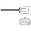 DELPHI Sonda lambda ES20264-12B1 riscaldato 985mm Compatibilità con FIAT PUNTO 188 PUNTO 176 MULTIPLA 186 Seicento / 600 Hatchback 187 COUPE FA/175