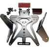 ONE by CAMAMOTO Portatarga Regolabile/Reclinabile Predisposto per Luce Targa Catarinfragente Yamaha T-Max 530 Modelli 2012/2016
