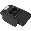 kjjukrhfs Poggia braccio Auto Cuscino Rialzato Universale Per Bracciolo Centrale Auto Con Portabicchieri Bracciolo console centrale(Nero)
