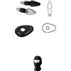 farbrothersonline COMPATIBILE CON YAMAHA YZF R1 2002-2003 FRECCIE A COPPIA A LED+ADATTATORE PIASTRINE FRECCIA PER MOTO YAMAHA LAMPA 90101+90062 NERE VETRO FUME' UNIVERSALE OMOLOGATO