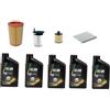 Generico Kit Tagliando Completo Compatibile con Giulietta 1.6 JTDM, 5L Olio 0W30, Filtri Aria, Olio, Carburante, Abitacolo
