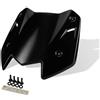 HHRDYY Parabrezza Per Moto, Deflettori Antivento, Protezione Per YAMAHA TMAX560, TMAX 560 Tech MAX 2022-2026, Spoiler Per Parabrezza Parabrezza Paravento(Nero)