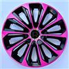NRM Copricerchio extra strong rosa, nero 15 pollici, set da 4 pezzi