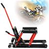ieLsngai Sollevatore per Moto Idraulico, Sollevatore Idraulico a Ponte per Moto Bici ATV, Supporto di Montaggio Pieghevole, Gamma di Sollevamento 115-365 mm, Max capacità di carico 680 kg