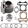 GOOFIT Kit Cilindro 57,4 Mm Per Gy6 4 Tempi 125 cc 150 cc 157qmj 152qmi Guarnizioni Motore Fasce Elastiche Parti Sostituzione Per Atv Go Kart Taotao Quad Go Kart E Motociclette Testa Scooter Cinese