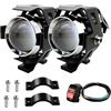 WALEQW Fari Anteriori Moto PER Benelli PER TRK502 X PER TRK 502X 2021 PER TRK 502 Faro Per Moto Fendinebbia Anteriore U5 12V LED Lente Faretti Proiettore Luce Moto Faro Fanale(A)