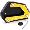 Modeer Per Suzuki V-Strom 650 650XT DL650 2004-2022 Moto CNC Supporto Piastra di estensione Cavalletto laterale Stand Pad vstrom 650 xt dl 650 vstrom650 accessorio (oro)
