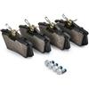 RIDEX 402B0024 Set d'assale Kit pastiglie freni Posteriore con lamierino anticigolío Compatibilità con RENAULT Clio III Hatchback BR0/1, CR0/1
