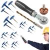 Generico Kit Di Riparazione Pneumatici - Set Di Pellicole Per Unghie A Fungo Da 24 Pezzi | Toppe In Naturale Con Testa Di Macinazione Della Ruota Di Compattazione Della Punta Da Trapano | Spina A Fungo P