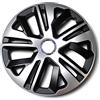 IMJ-Global Set 4 Copricerchi 16 Pollici Borchie Nero Argento Misto Coprimozzo Modello RAVENMIX
