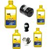 MOTO SPORT MONDO COMPATIBILE CON TRIUMPH THUNDERBIRD 900 SPORT KIT TAGLIANDO PER MOTO 4 LITRI DI O-L-I-O XTM SYNT 10W40 4T POLAR PLUS 4-STROKE+FILTRO O-L-I-O MANUTENZIONE CAMBIO OLIO MOTORE