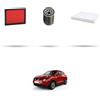 HOFFCAR Kit tagliando 3 filtri compatibile con Nissan Juke (F15,F15E) 1.6 LPG 85kw dal 2012