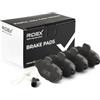 RIDEX 402B0042 Set d'assale Kit pastiglie freni Anteriore con lamierino anticigolío Compatibilità con FORD KA RU8
