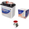 farbrothersonline COMPATIBILE CON HONDA CB S2 125 dal 1975 al 1977 BATTERIA GIA' PRONTA ALL'USO TECNIUM 6N6-3B 6V 6 AH BATTERIE 6 AMPERE 12 VOLT SPECIFICA MOTO SCOOTER 99X57X111MM
