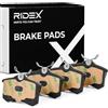 RIDEX 402B0029 Set d'assale Kit pastiglie freni Posteriore con accessori con molla Compatibilità con RENAULT Clio III Hatchback BR0/1, CR0/1