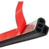 MOCNT Striscia di Tenuta per Portiera Auto 5 Metri Striscia di Tenuta in Gomma per Auto Forma di L Autoadesiva Guarnizione in Gomma Insonorizzante Impermeabile 10mm X 10mm