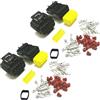 Supertool 2 Kit Connettori Elettrici Impermeabili a 10 Pin, Connettore Terminale Maschio e Femmina in Plastica per Auto Moto, Contatti in Rame