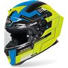 AIROH CASCO GP550 S CHALLENGE BLUE/YELLOW MATT L