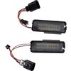 Yoegerery 2 PZ LED Licenza Numero Targa Luce Per Passat Polo B6 CC Eos Golf 4 5 6 7 MK7 12V Luci Targa per Auto