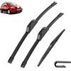 Autopixl Compatibile con Citroen C3 MK1 2002-2009 Spazzole Tergicristallo Anteriore Posteriore Decespugliatore Accessori J Gancio 2002 2003 2004 2005 2006 2007 2008 2009