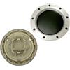 KKGHYYMG 4 pezzi 146mm 8D0601165K Grigio Nero Coprimozzo ruota centrale Copricerchi compatibile per audi Quattro TT A2 A3 A4 A8 S6 Q5 Q7 RS6(Black 146mm)