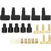 Dpofirs 30PCS Kit Terminale di Avvio Candela a 90 Gradi, Kit di Avvio Cavo Bobina Candela, Materiale Premium, Lunga Durata, Pregevole Fattura, Adatto per Cavi 6-10 Mm