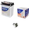 farbrothersonline COMPATIBILE CON KAWASAKI 400 ZR 1989 BATTERIA GIA' PRONTA ALL'USO TECNIUM JIS YB12A-A BATTERIE 12 AMPERE 12 VOLT SPECIFICA MOTO SCOOTER 134X80X160MM