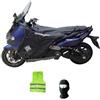CLICK & GO COMPATIBILE CON SYM MAXSYM 500i TL per anno 2023 COPRIGAMBE R213-X TERMOSCUDO TUCANO URBANO COPERTA TERMICA IMPERMEABILE INTERNO IN ECO PELLICCIA SPECIFICO PER SCOOTER