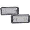 Malcayang 2PCS Luce targa a LED bianca Luce targa posteriore Lampada fanale posteriore di ricambio per Fiat Tutti i modelli 500 e Abarth 500 2007-2016