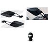 MOTO SPORT MONDO COMPATIBILE CON DUCATI STREETFIGHTER 1100 2008-2012 COPPIA DI SPECCHIETTI FAR VIPER 8 PER MOTO RETROVISORI DA MANUBRIO OMOLOGATI SPECCHIO 7340+7341+KITDI MONTAGGIO SPECIFICO G18BB7017 NERO