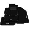 Generico Tappetini compatibili con Fiat Sedici, ricamo 4x4, kit tappetini auto personalizzati, set tappeti in moquette, tappeto auto