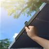 RESKIO Parasole parabrezza per Fiat 500 / 500E / 500L / 500X / 500 Abarth/Croma/Doblo/Fiorino, Visiera per parabrezza auto retrattile automatica retrattile con protezione a ventosa,Front
