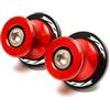 MCSLUBMH Nottolini Cavalletto Moto Per Yamaha Per YZF R6 R1 R7 R9 R3 R25 6mm Forcellone Bobine Slider Stand Accessori(Red 2)