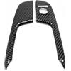 NCTPICLC Striscia Decorativa Per Nissan Per Qashqai J11 2015-2017 2018 2019 2020 LHD Interni Porte E Finestre Interruttore Sul Pannello Maniglia Copertura Trim Rifiniture Interne(Fibra di carbonio)