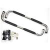J&J AUTOMOTIVE Pedane Laterali per Jeep Grand Cherokee 2005-2010, Sottoporta Minigonne, Set da 2 Pezzi, e Tubi in Acciaio Inox, Materiale di Montaggio Incluso