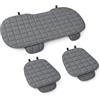 Auto Accessori Lupex Coprisedile Seduta 3 pezzi Universale Auto | Protezione Sedile 2 Anteriore e 1 Posteriore | Protector Comfort Automotive Cuscino Interni (Grigio)