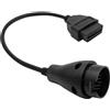 Riloer Cavo adattatore diagnostico per Mercedes Benz da 38 pin a 16 pin OBD OBD2 OBDII per auto