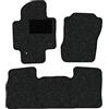 Alpha-Tex Produktions- und Handels GmbH Tappetini adatti per Nissan NV200 Evalia Tipo (Costruzione 2010 - attuale), Robust antracite | 3 pz. | Bordo grigio | 1x blocco a scatto