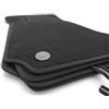 kh Teile Set di 4 tappetini auto in velluto di alta qualità, originale Mercedes Classe C W204 S204, colore nero